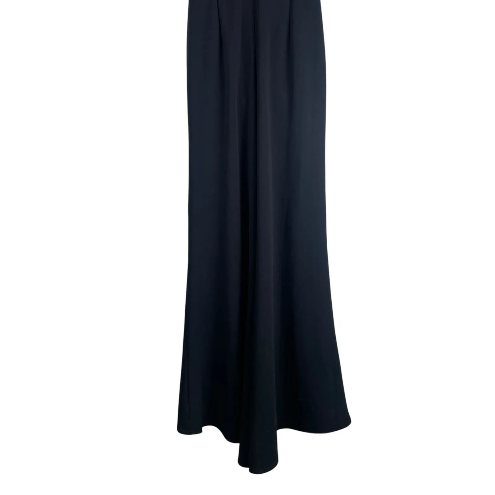 Tadashi Shoji Betton Contrast Illusion Evening Gown Ivory Black Size 6 - Image 14