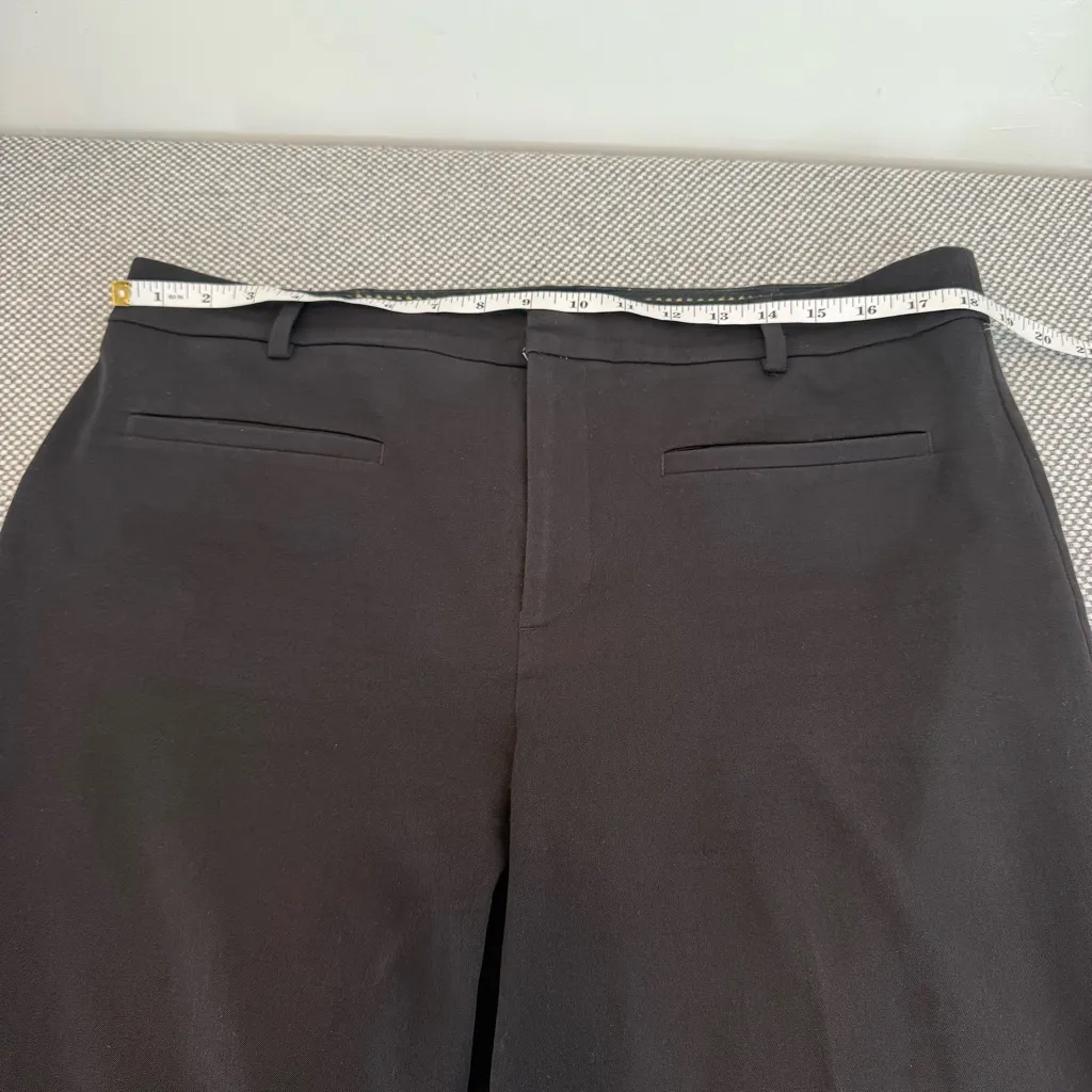 Maeve by Anthro Black The Essential Slim Kick Flare Pants Size 16 - Image 13