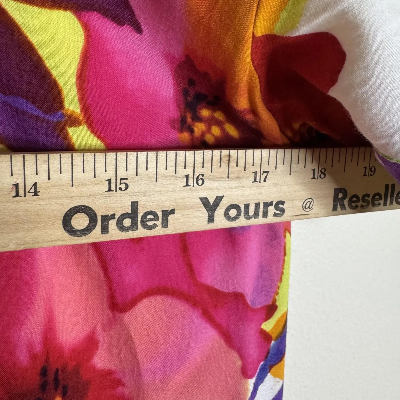 Jams World Dreamland 50 years Dress Small Multicolor Floral Rayon Made Hawaii - Image 8