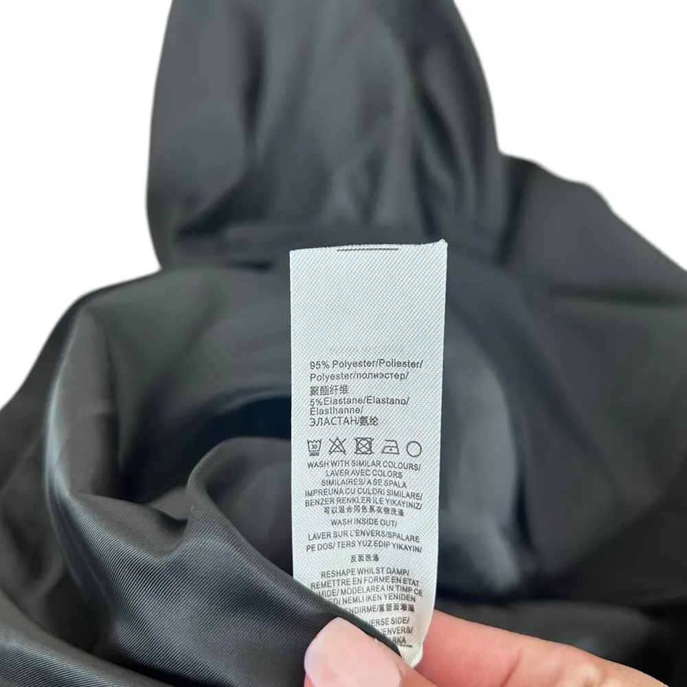 Extro & Vert Black Twist Front Blazer Skirt Dress Sz 12 - Image 5