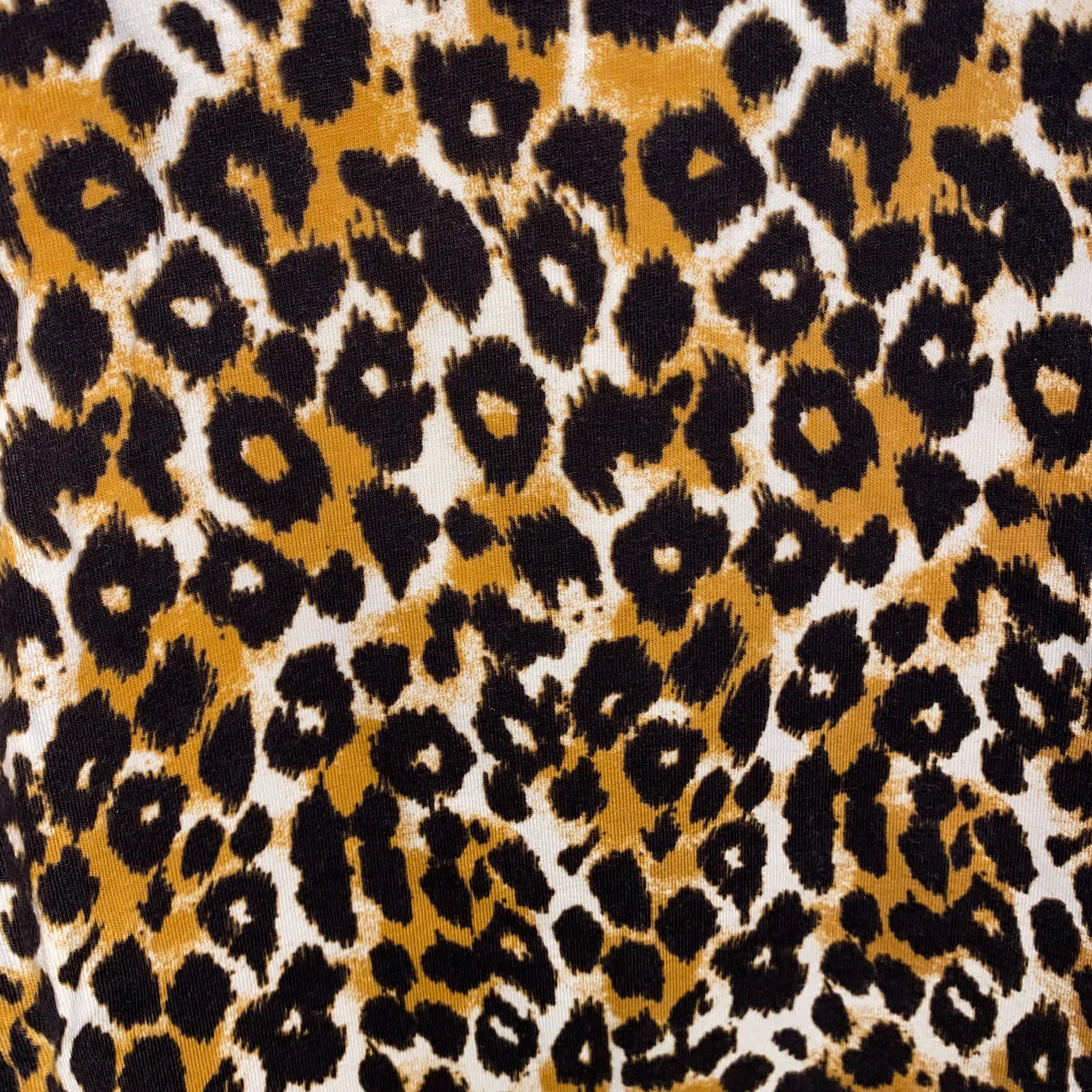 NWT $60  Brown Leopard Short Sleeve Turtleneck S - Image 8