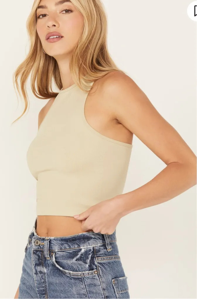 FREE PEOPLE HAYLEY RACERBACK BRAMI TANK TOP/CAMI - Image 2