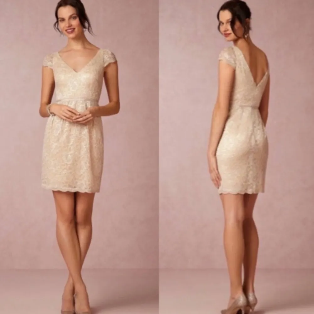 Jenny Yoo Collection Anthropologie BHLDN Beckett Lace Mini Dress - Image 3