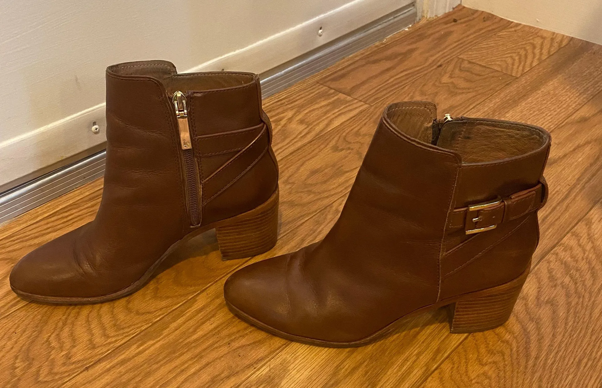 Brown Leather Booties - Image 4