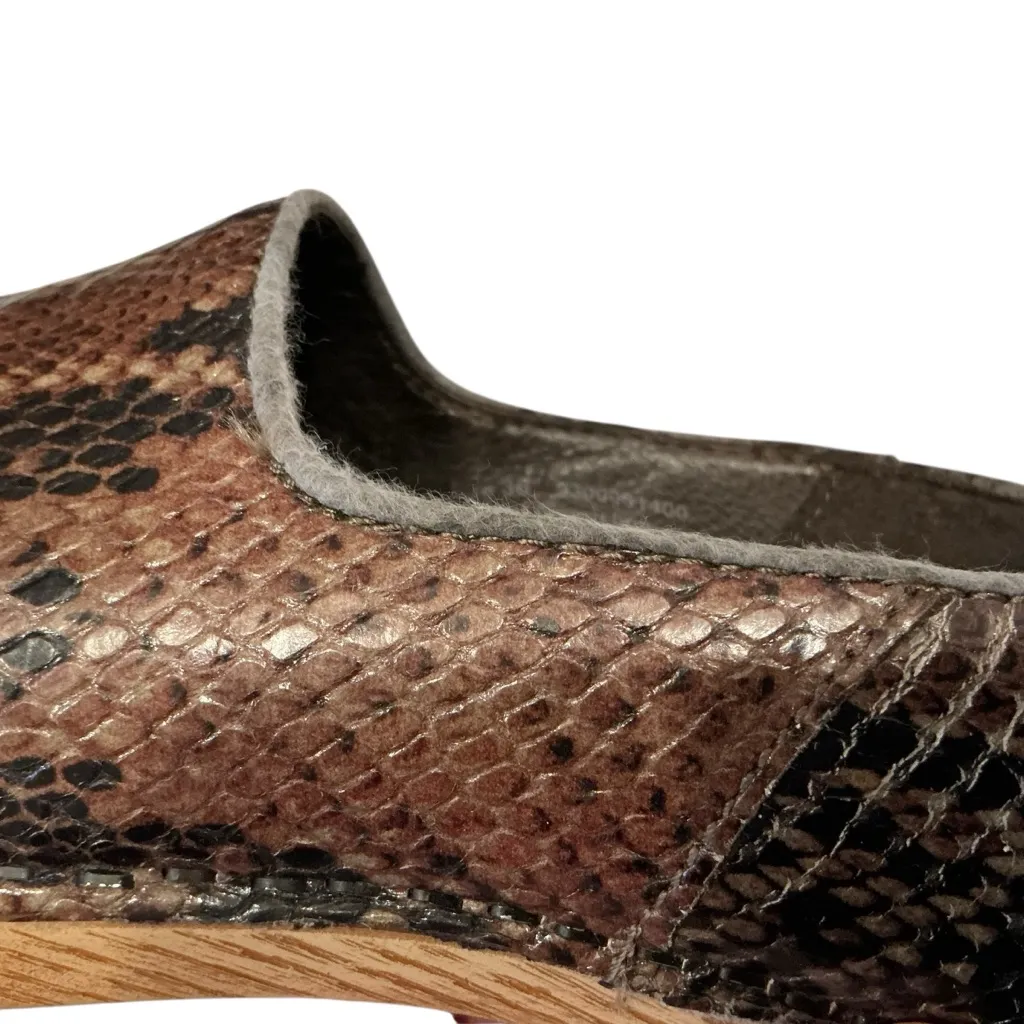 Dansko Marisol snake print leather clogs size 36 - Image 4