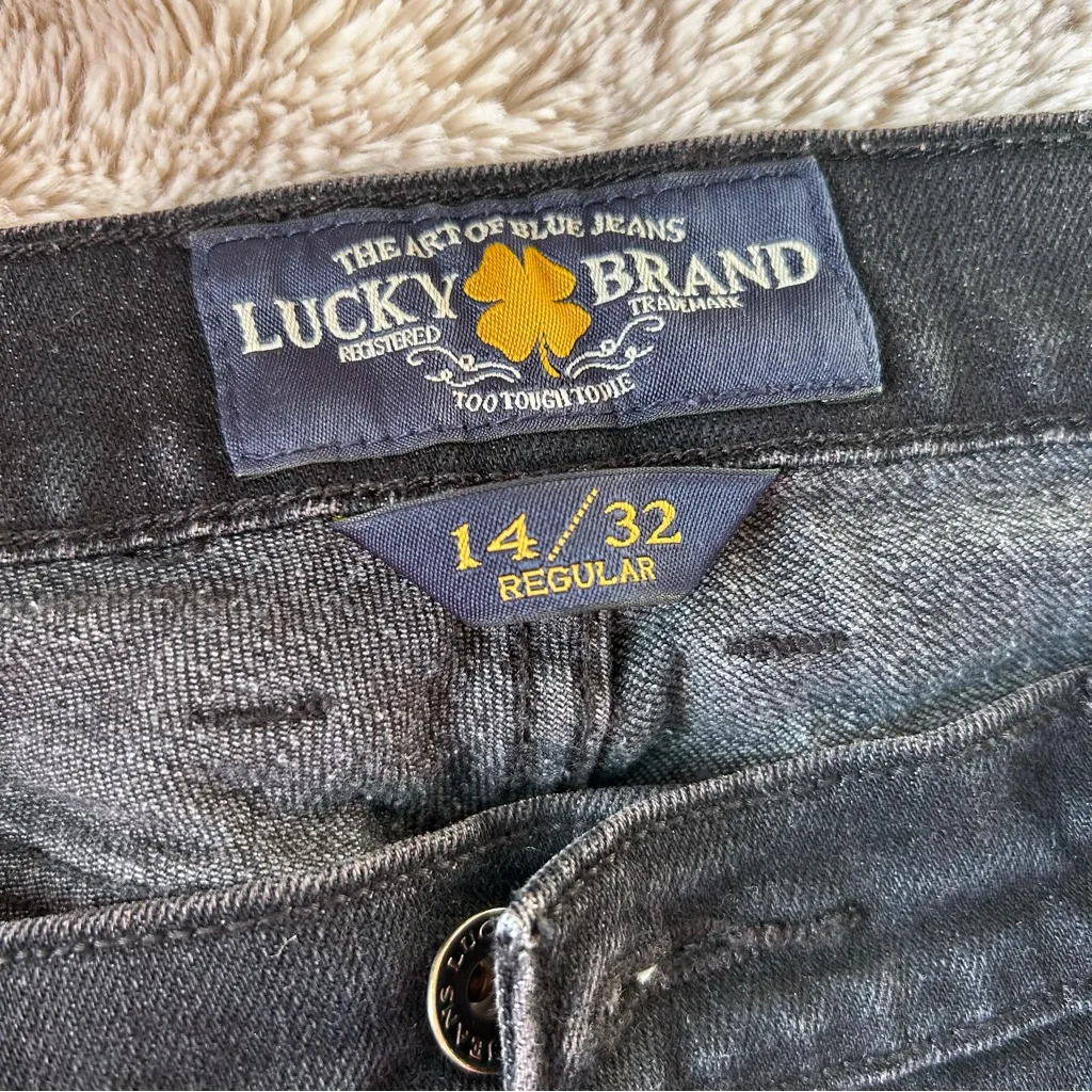 LUCKY BRAND Sofia Boot Cut Jeans Black Size 32/14 - Image 4