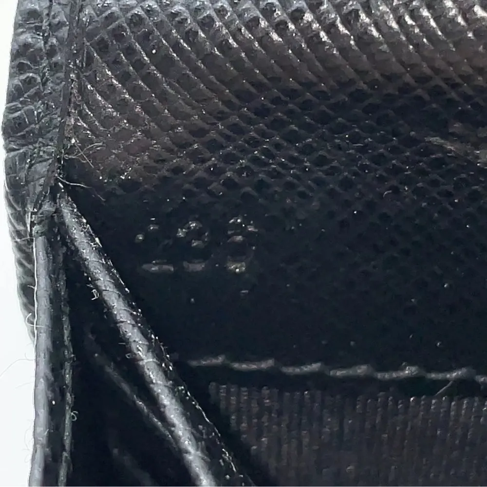 Prada  Black saffiano leather Wallet and Card Holder Set W/box - Image 14