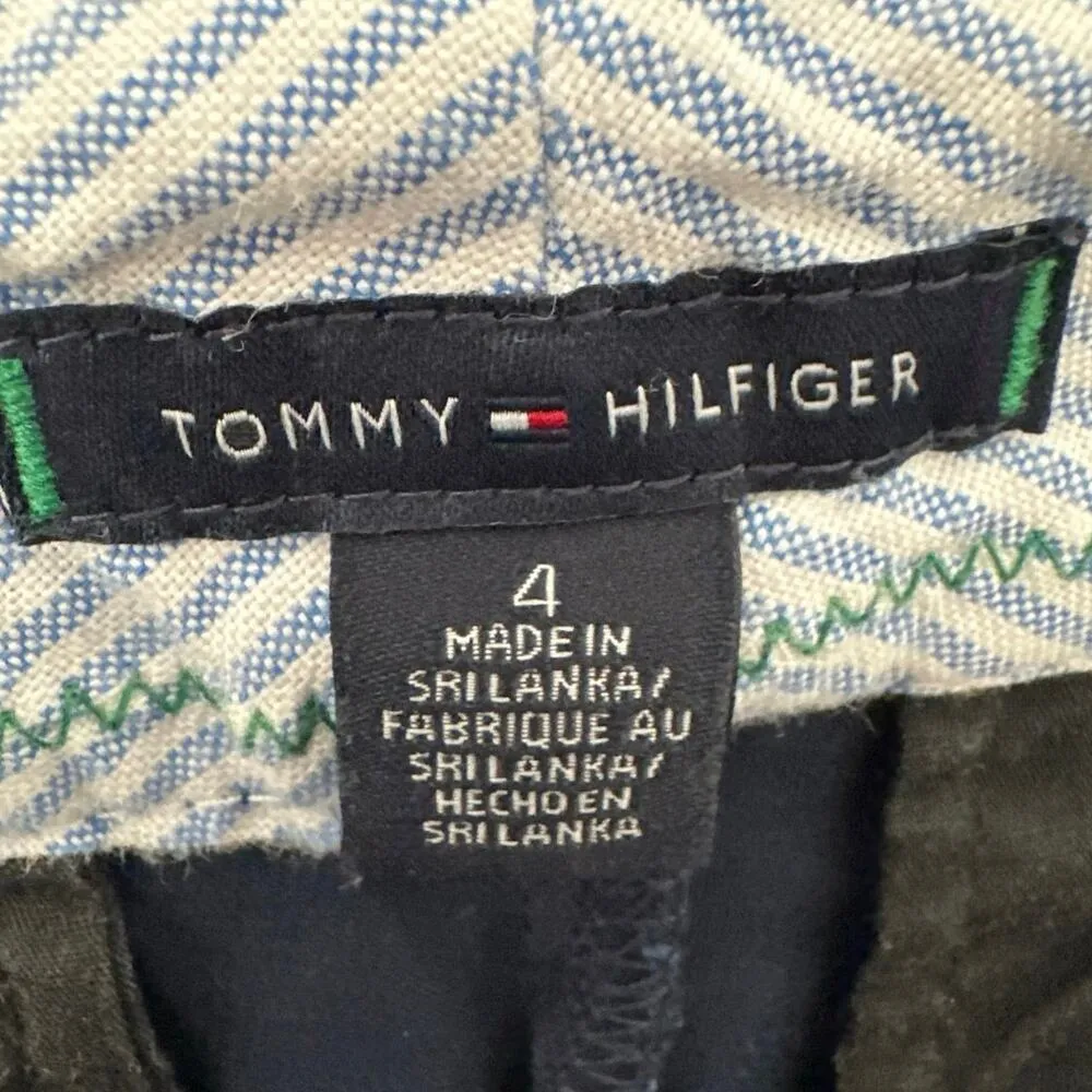 Tommy Hilfiger Navy Blue Flat Front Chino Golf Bermuda Shorts Size 4 - Image 4