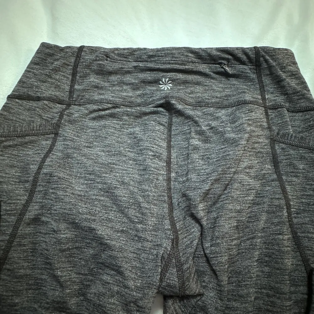 Athleta Relay Tight 2.0 Grey Heather Black M Yoga Run Fitness Stretch Legging - Image 6