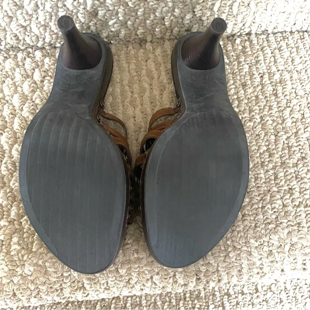 Cole Haan Clio Suede Designer Strappy Platform Heels - Image 13