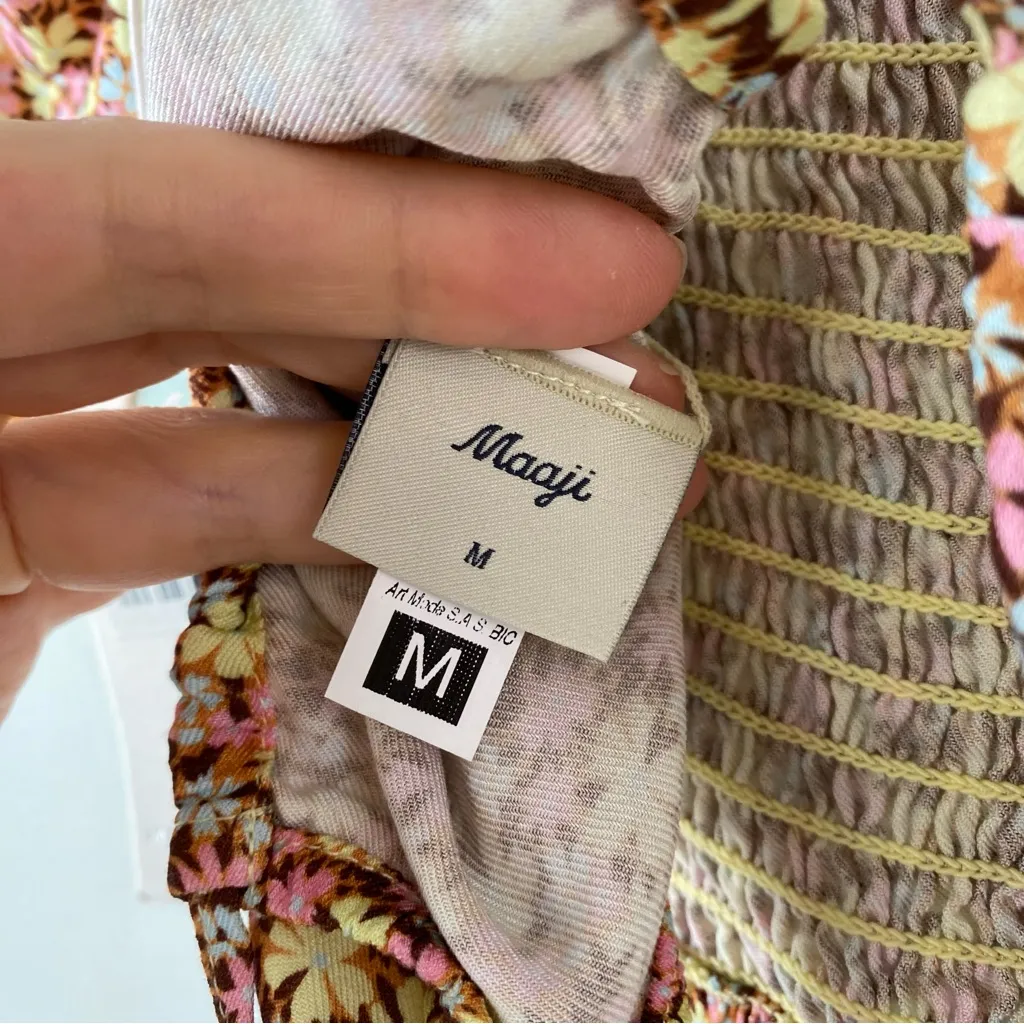 Maaji Radiant Crop Top In Natural Meadow‎ Autumn M - Image 6