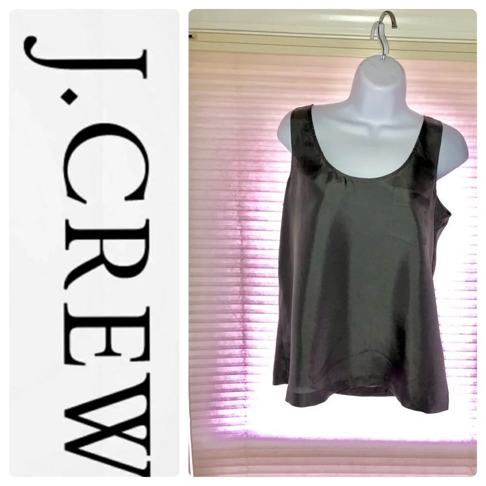 J Crew 100% Silk Tank Top - Image 2