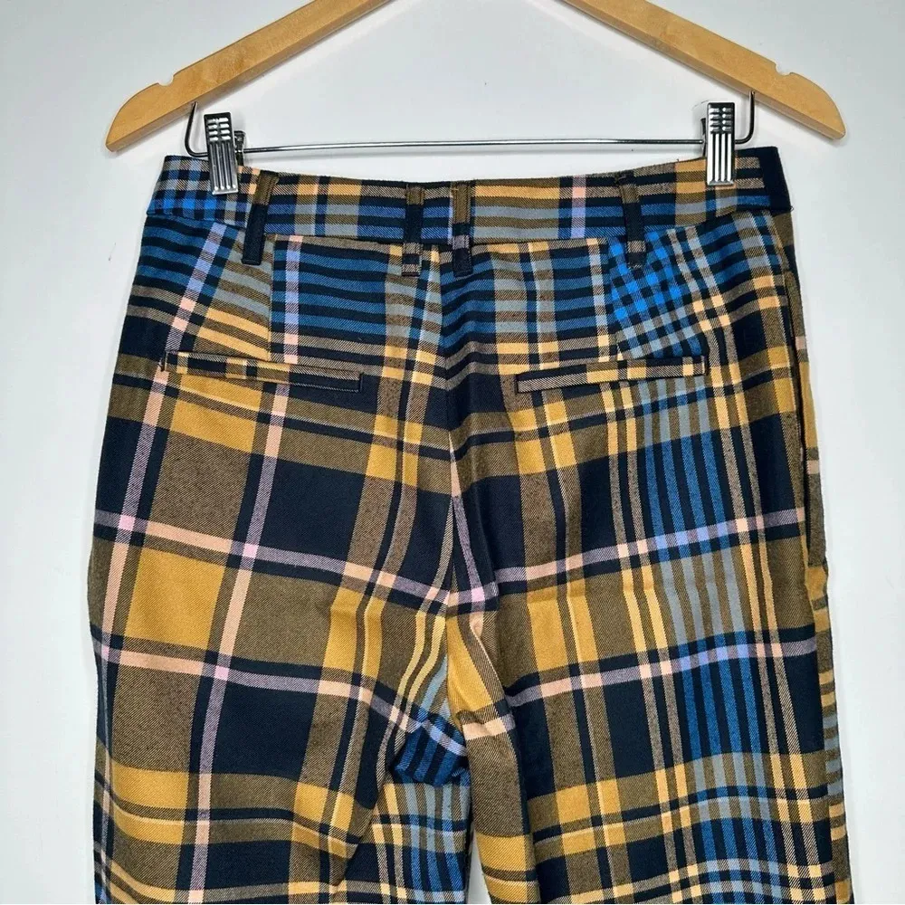 Urban Outfitters Claire Plaid Trouser Crop Pants Size 6 - Image 7