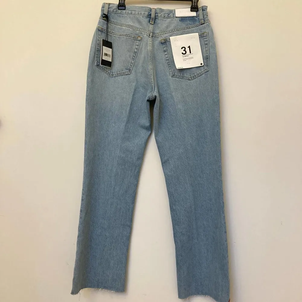 NWT Re/Done Faded Vintage Indigo Button Fly '70s Bootcut Jeans Size 31 - Image 12