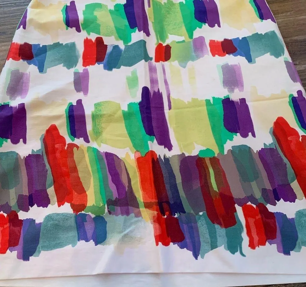 Worth Colorful Pencil Skirt Size 10 Cotton Blend - Image 3