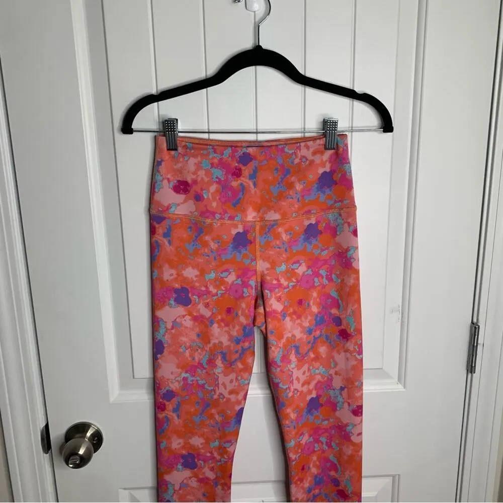 Anthropologie Daily Practice floral high waisted‎ 28 inch leggings size small - Image 3
