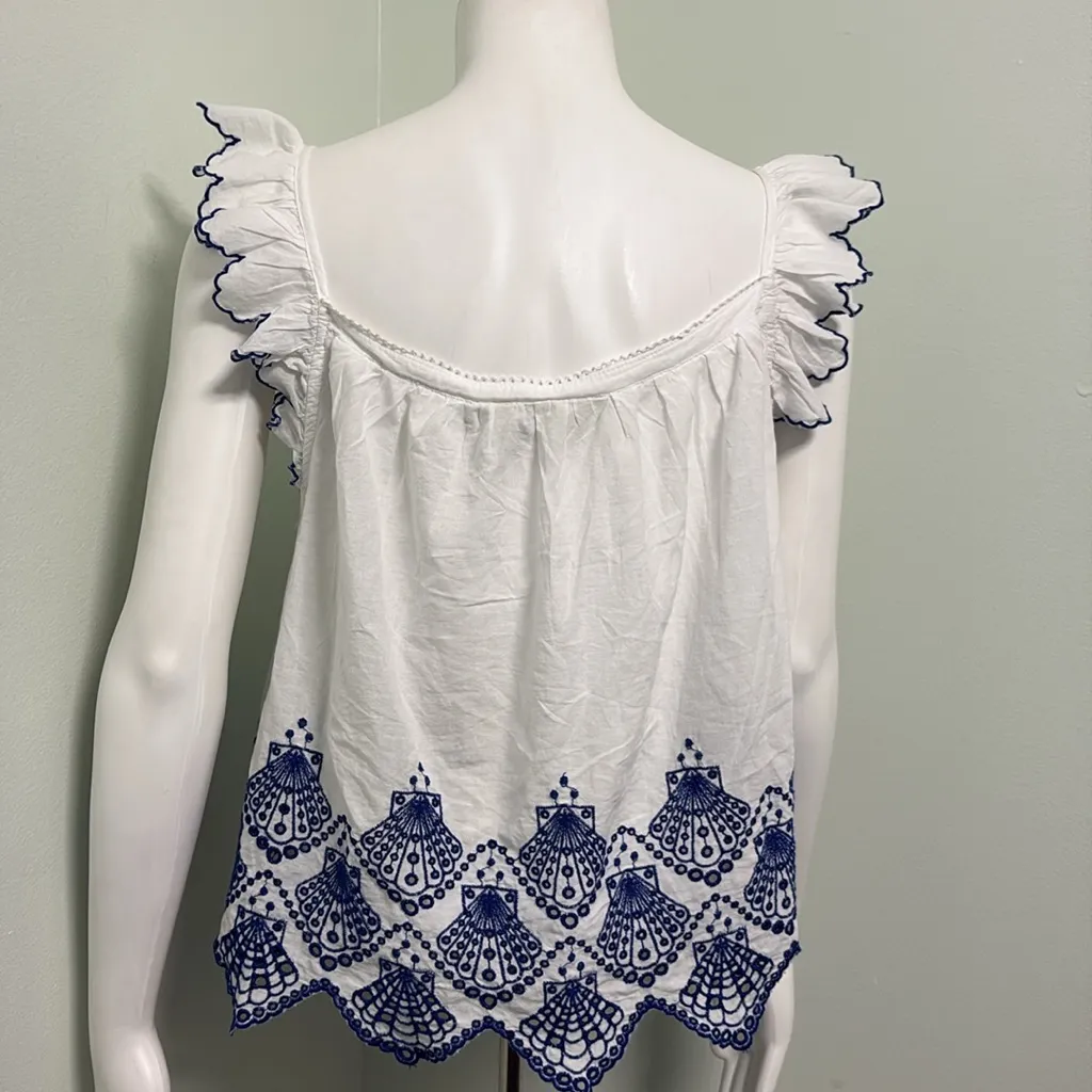 Calypso St. Barth Pajama Shirt 100% Cotton Small NEW - Image 8