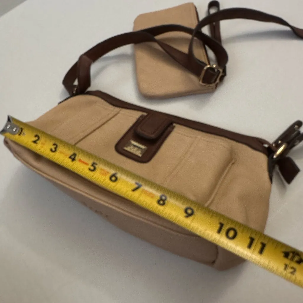 Born concept crossbody bag and wallet tan brown - Image 13
