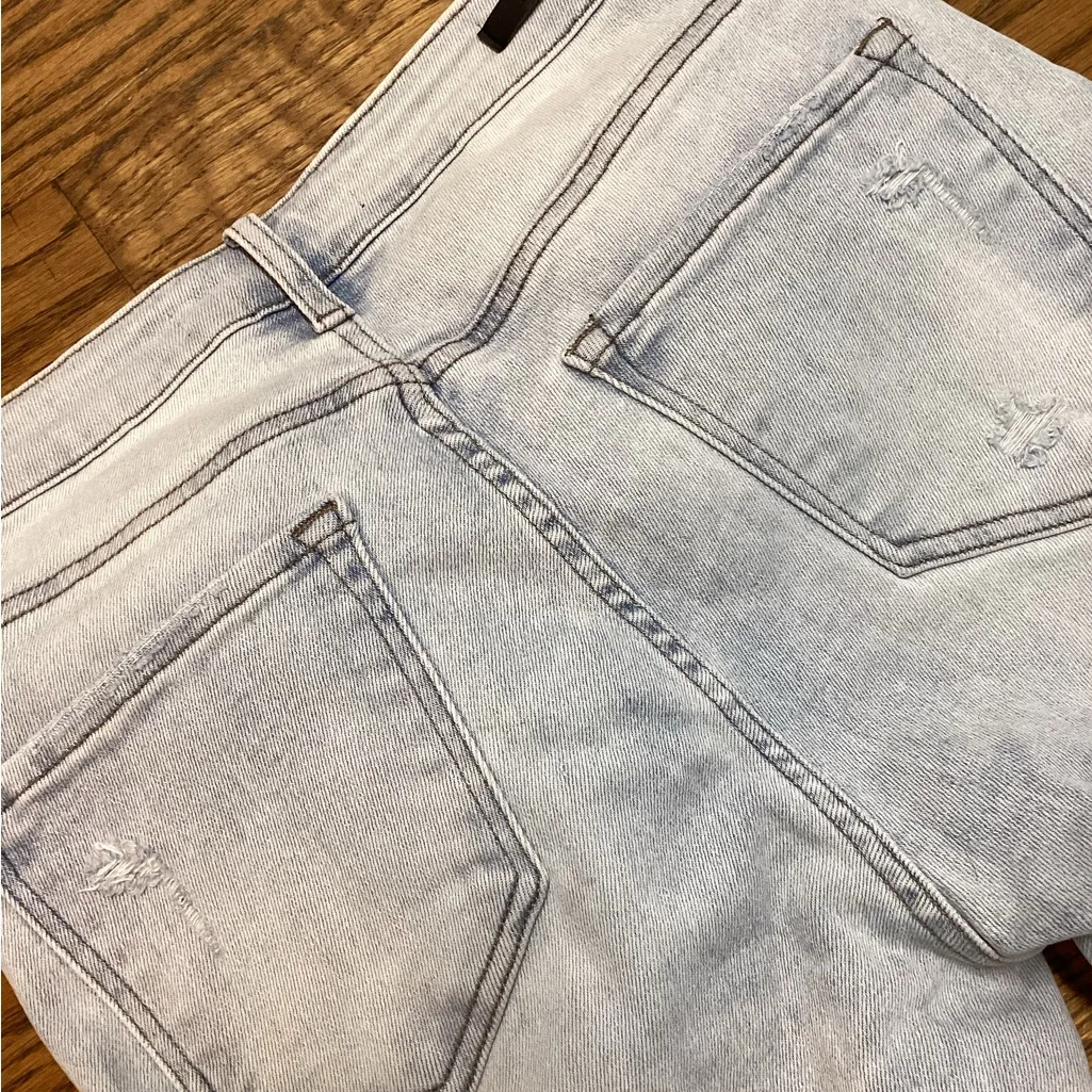 Risen button fly jeans. Size 29/9. Acid Wash Blue - Image 9