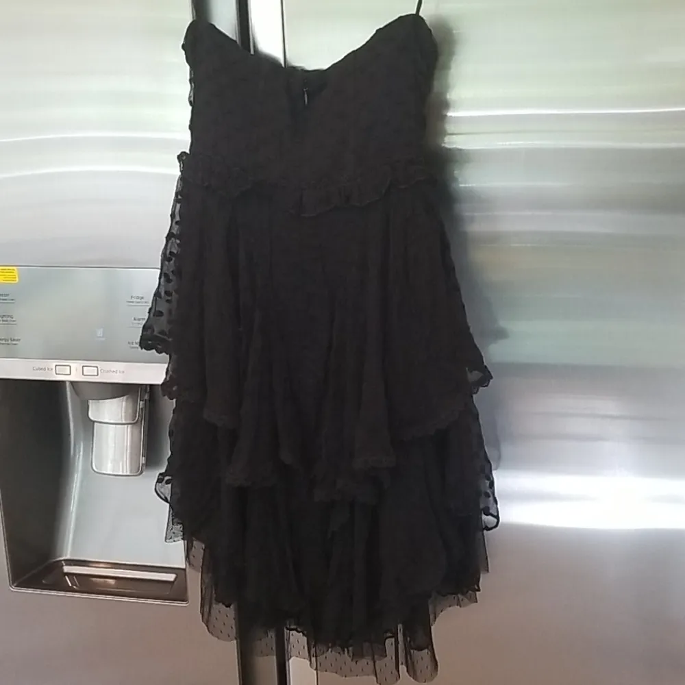 💕FREE PEOPLE X SPELL GYPSY💕 Mira Bustier RaRa Dress Black Small S NWT - Image 10