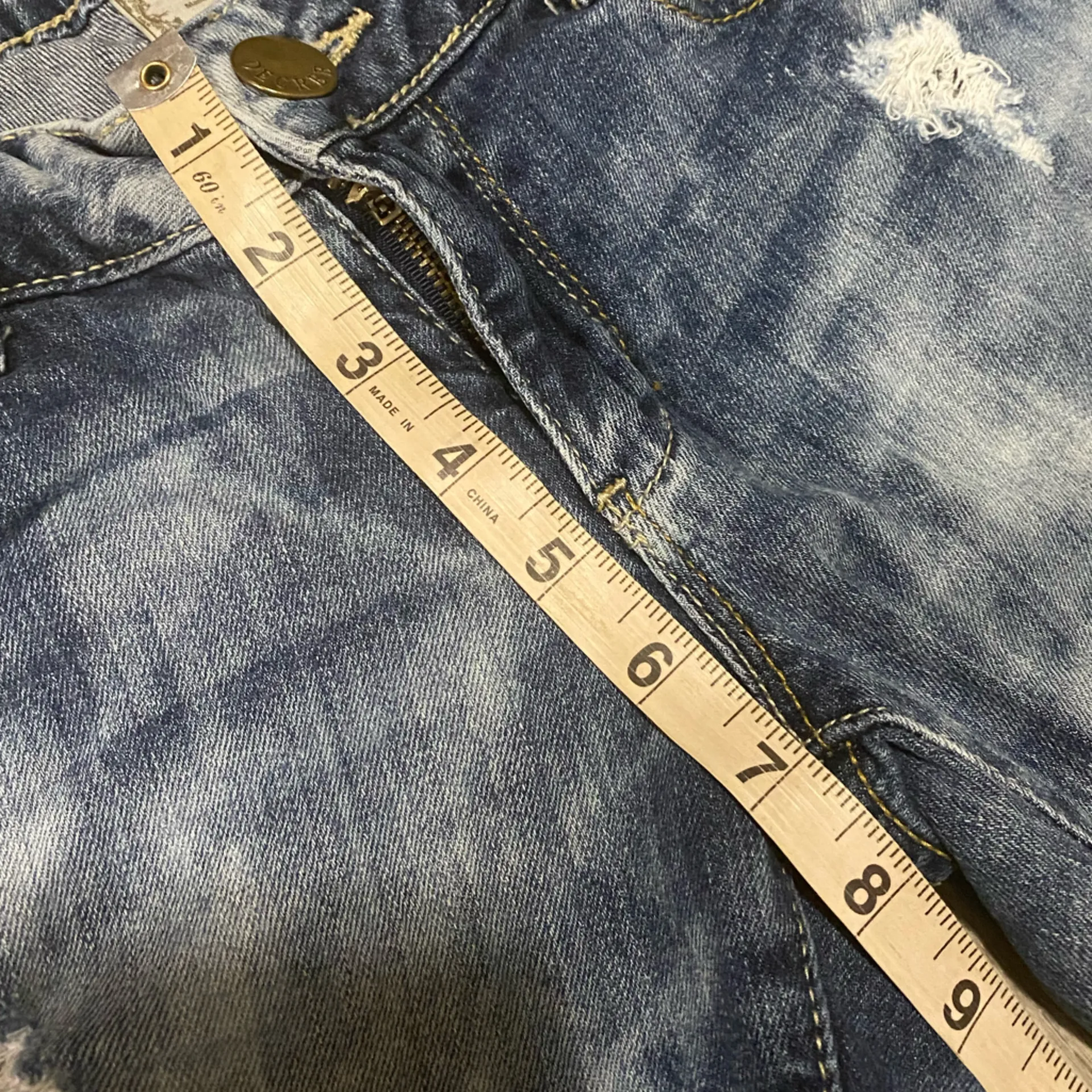 Decree Super Skinny Distressed Jeans | Medium Wash Stretch Denim | 5 - Image 3