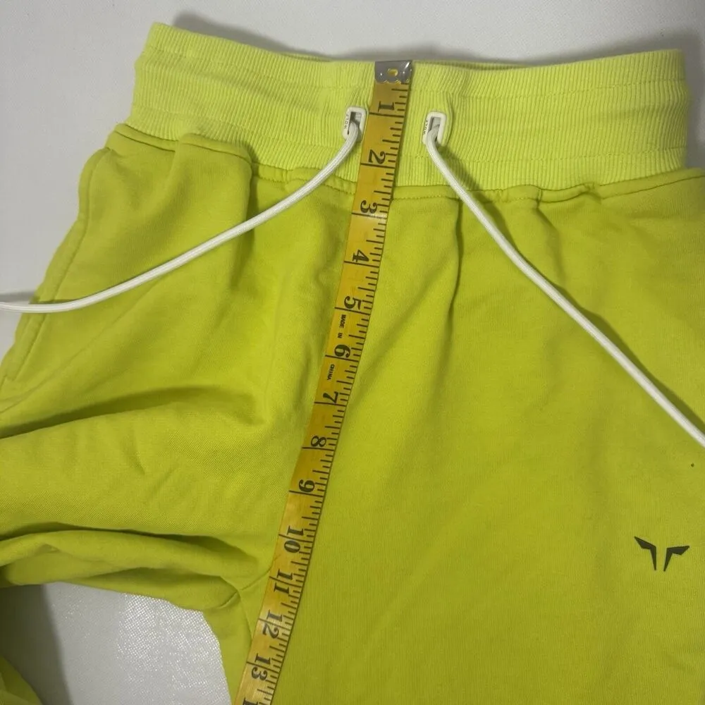 Squatwolf Joggers Womens Small Black Zip Pockets Drawstring Active Lead the Pack Yellow - Image 8