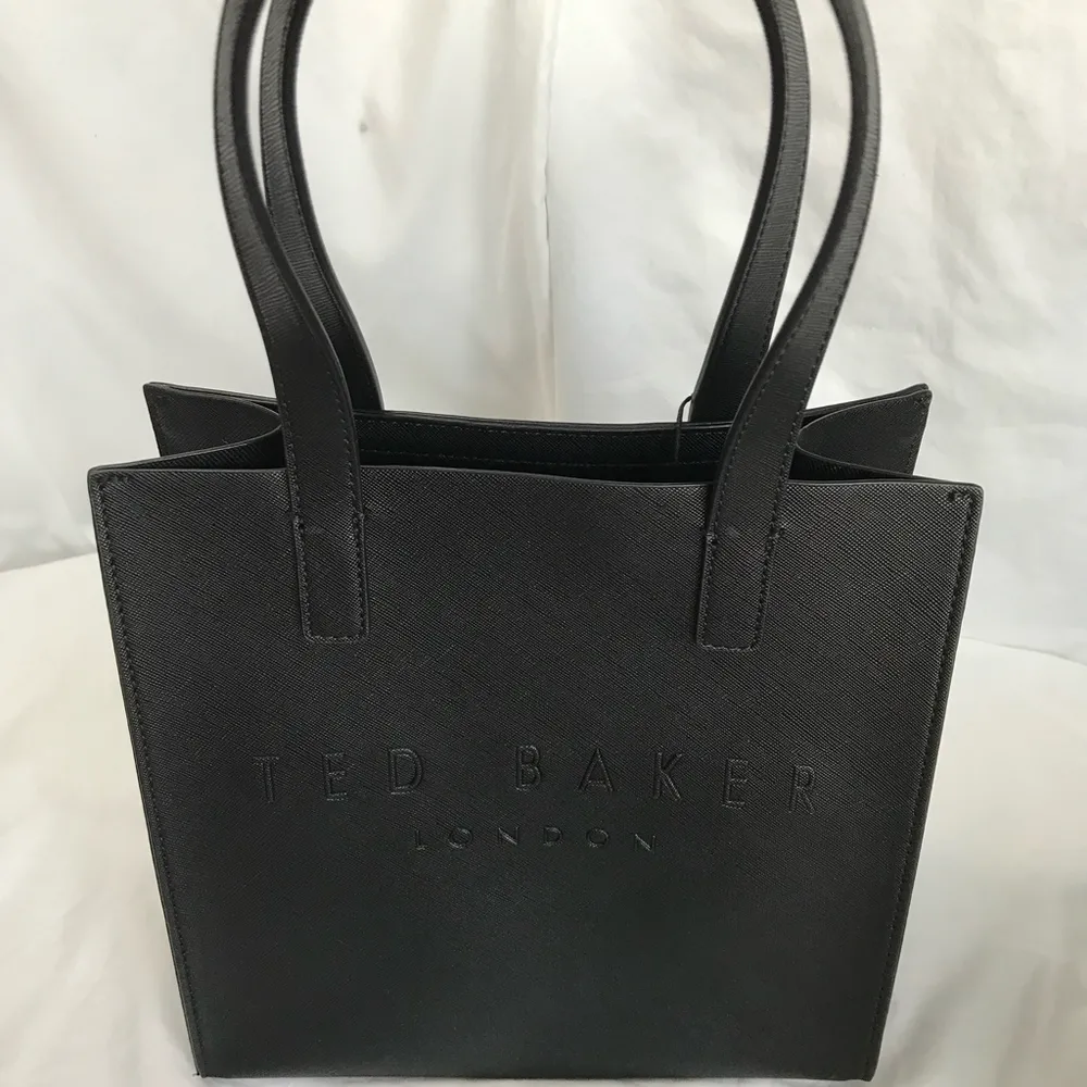 Ted Baker London Women’s Black Tote Bag “The Icon” Embossed Logo NWT - Image 2