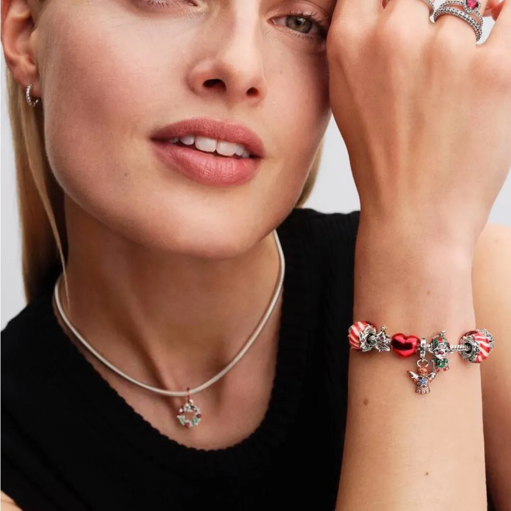 NWT Pandora Festive Gingerbread Angel Dangle Charm - Image 7