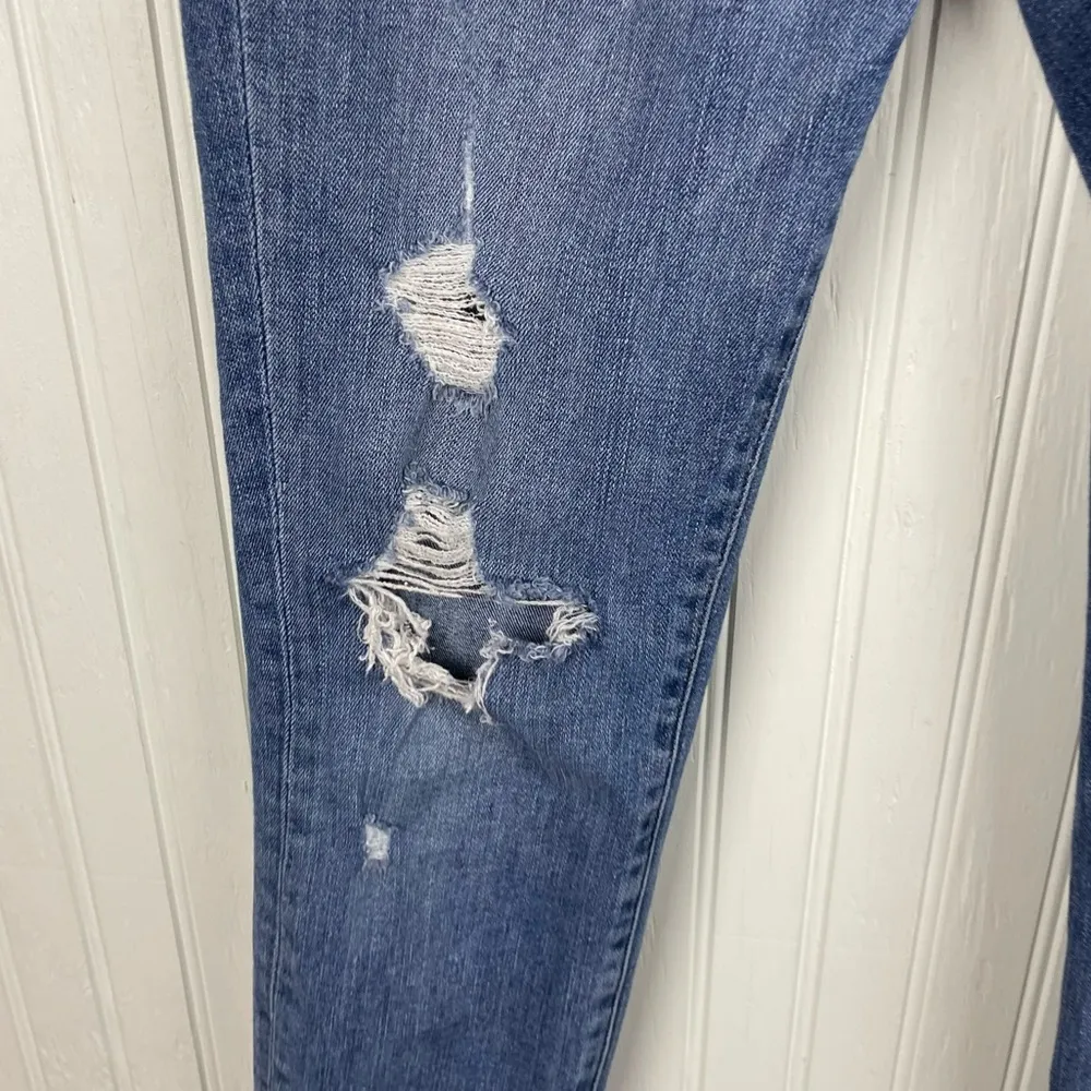 FRAME Denim Le Skinny De Jeanne Kitty Hawk Wash Distressed Jeans Women's Size 28 - Image 5