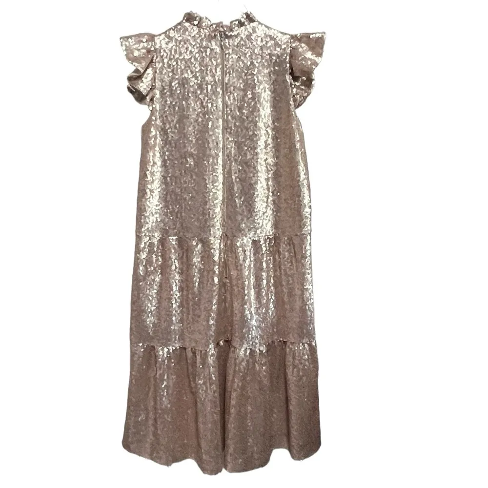 Sea New York Selina sequins tiered tunic dress, New with Tags Size 2 - Image 4