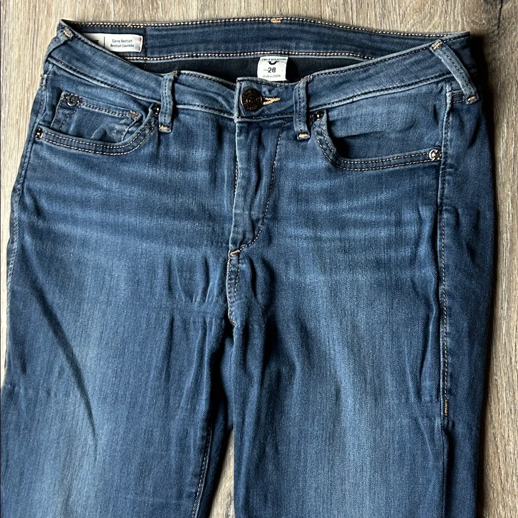 True Religion “Jennie” Curvy Bootcut Jeans Size 28 - Image 4
