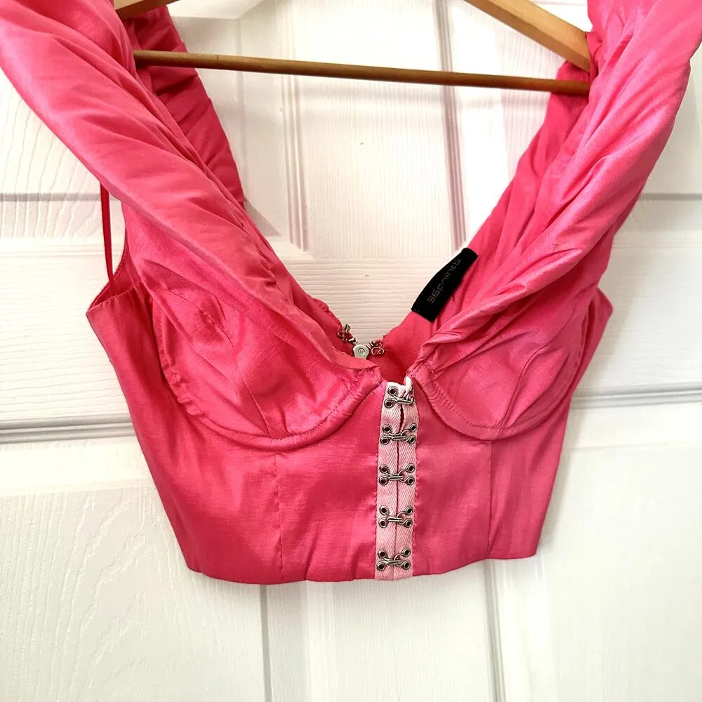 36 Point 5 Sugar Pink Bustier Top Sz M - Image 2