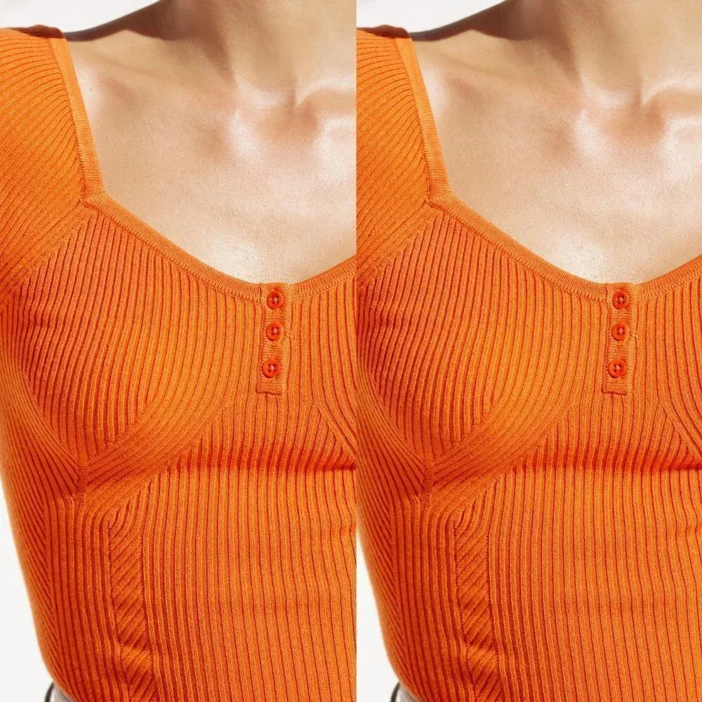 Anthropologie Maeve Sweetheart Top in Coral Size XL NWOT $79 - Image 9