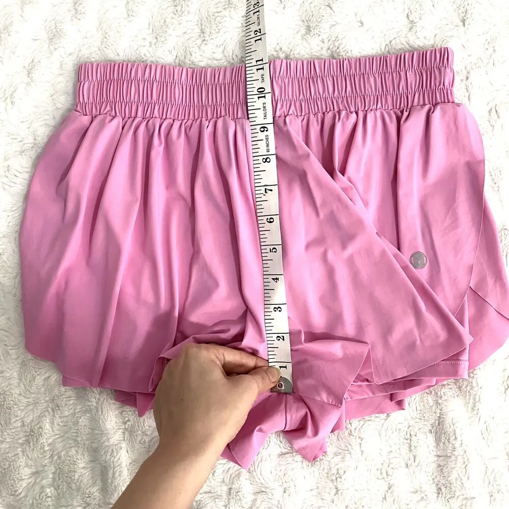 Athletic Pink Flowy Pleated Ruffle Pull - Image 8