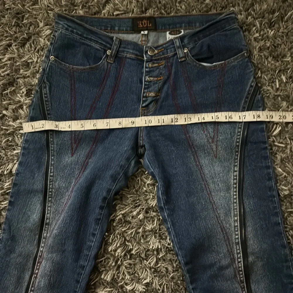 A fun pair of retro disco style jeans Blue Size 6 - Image 13