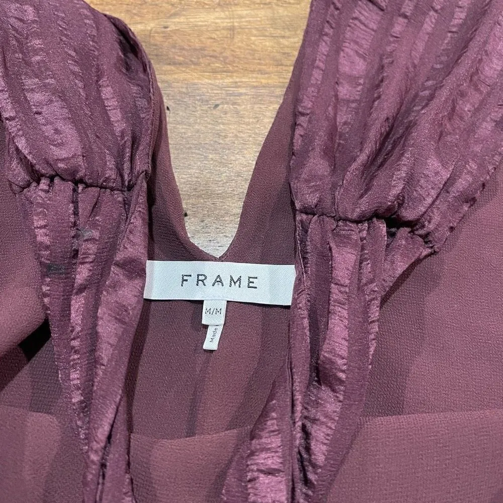 NWOT Frame Draped Textured Silk Halter Top - Image 6