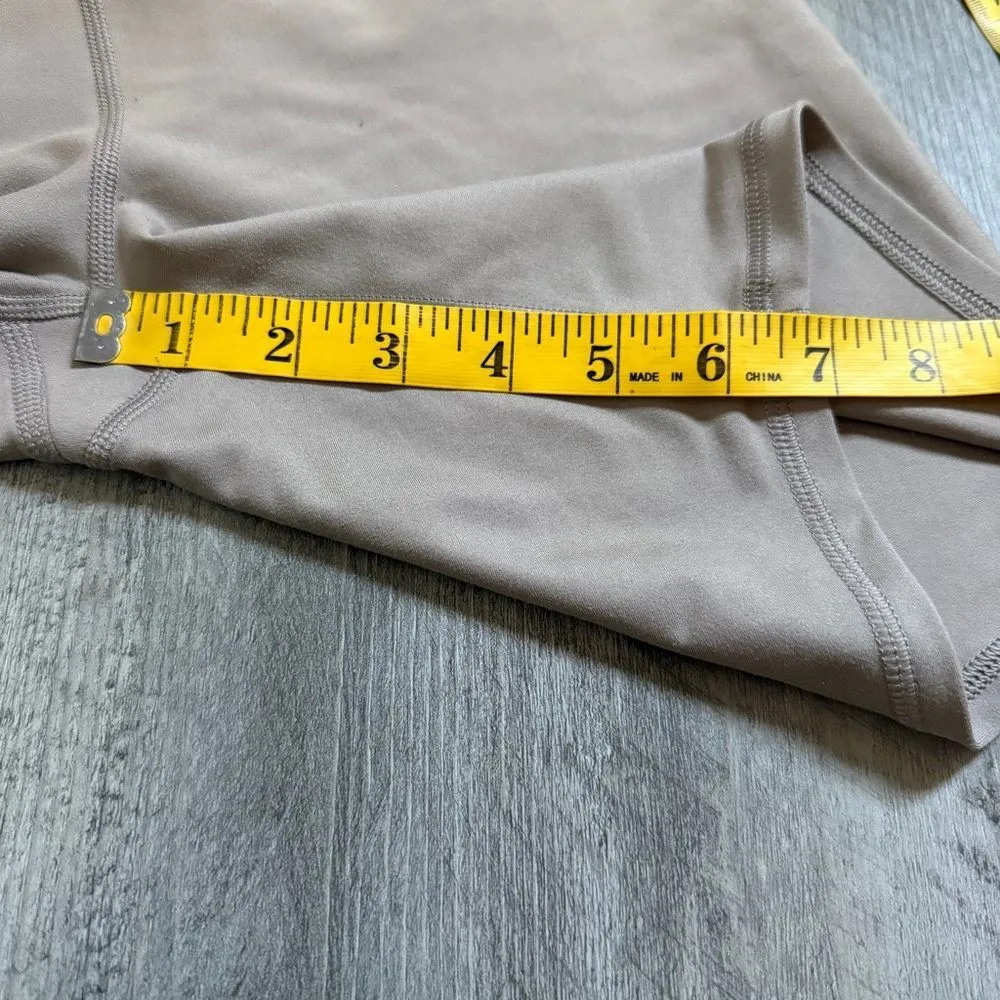 Abercrombie & Fitch YPB Bike Shorts Sand Tan Small Stretch - Image 10