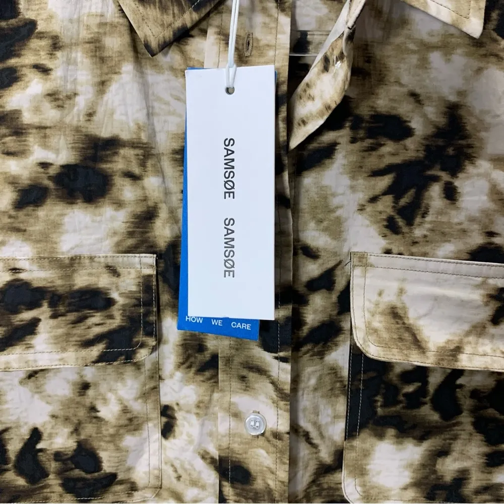 Samsoe Samsoe tie dye sleeveless button down shirt new with tag size Small - Image 7