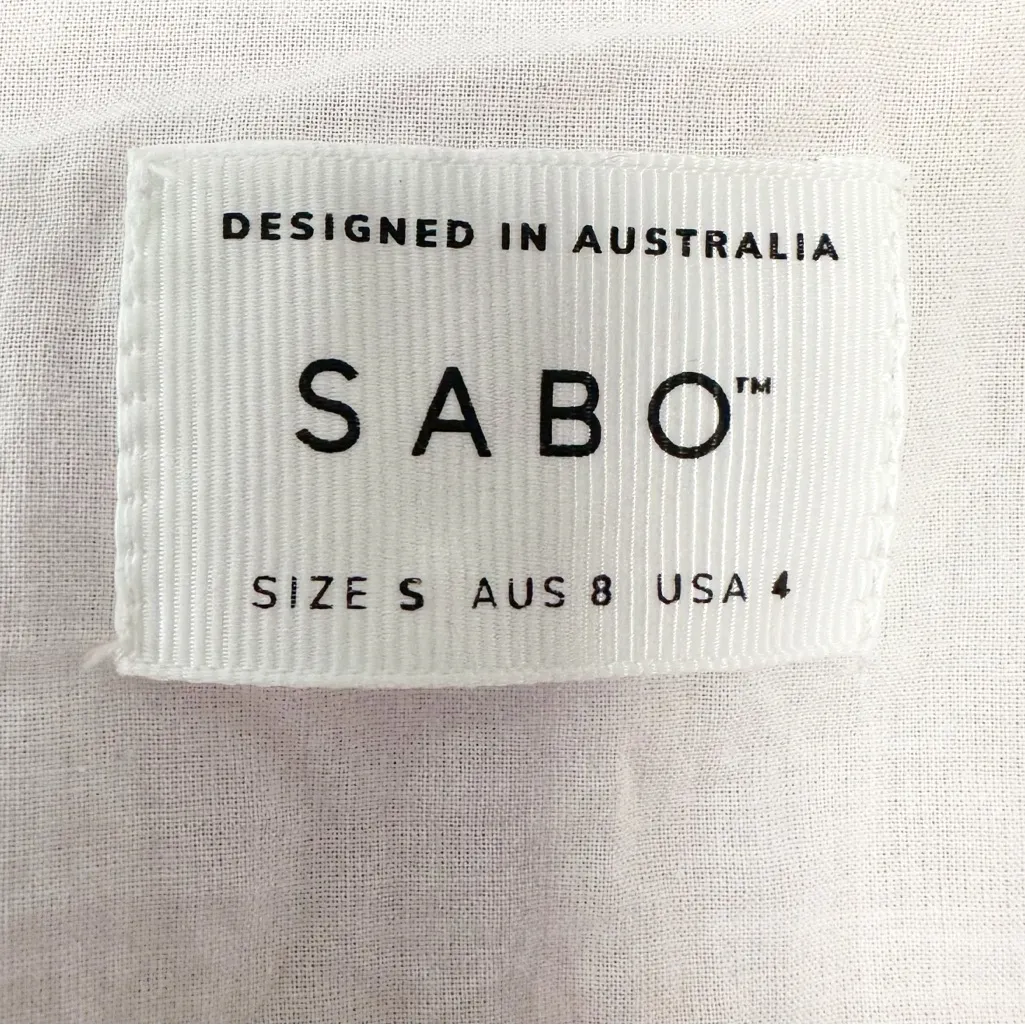 SABO Micah Wrap Dress Surfing Scarf Short Sleeve Mini size Us 4 - Image 8