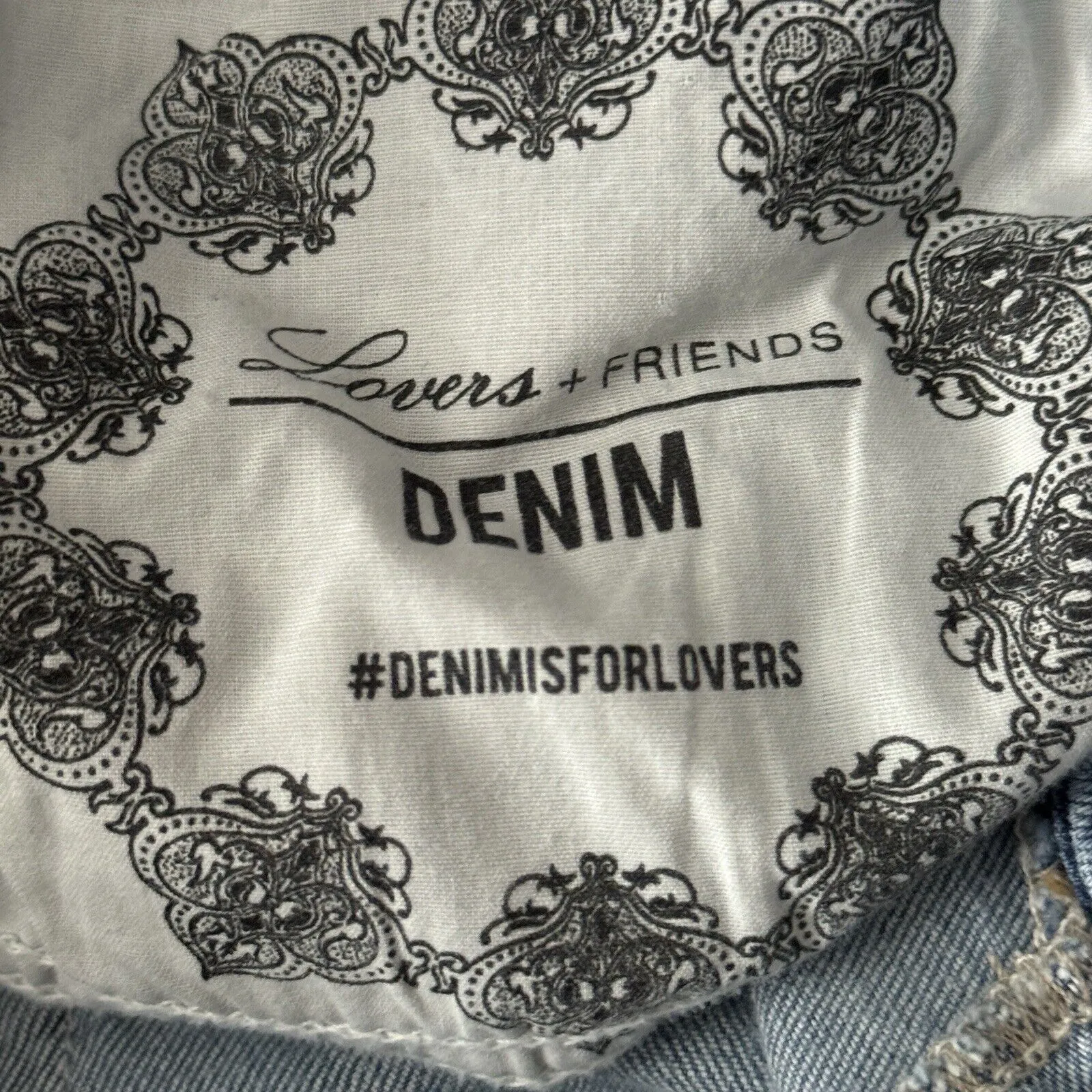 Lovers & Friends Jeans Women 4 27" Blue Ricky Skinny Distress Destroyed Thrashed - Image 9