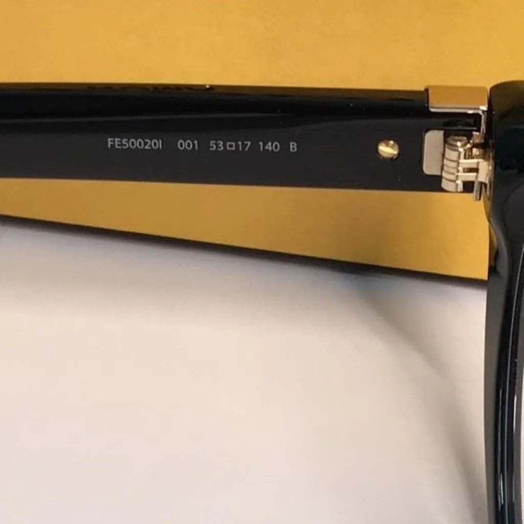 NEW Authentic Fendi FE50020I 001 Cat-Eye Eyeglasses – Shiny Black - Image 9