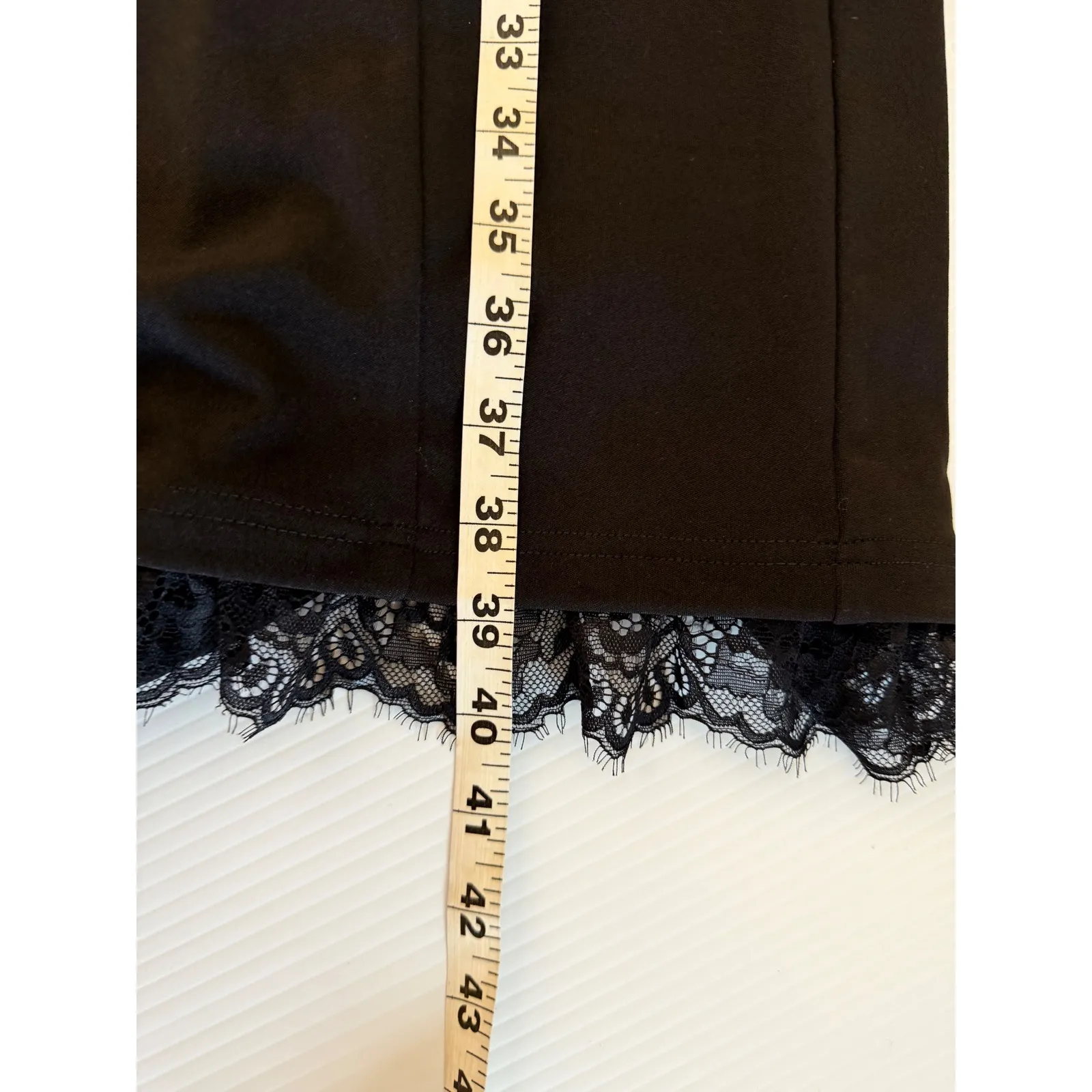 Scarlet Darkness Black Lace Trim Short Sleeve Gothic Lolita Dress Size L Size L - Image 9