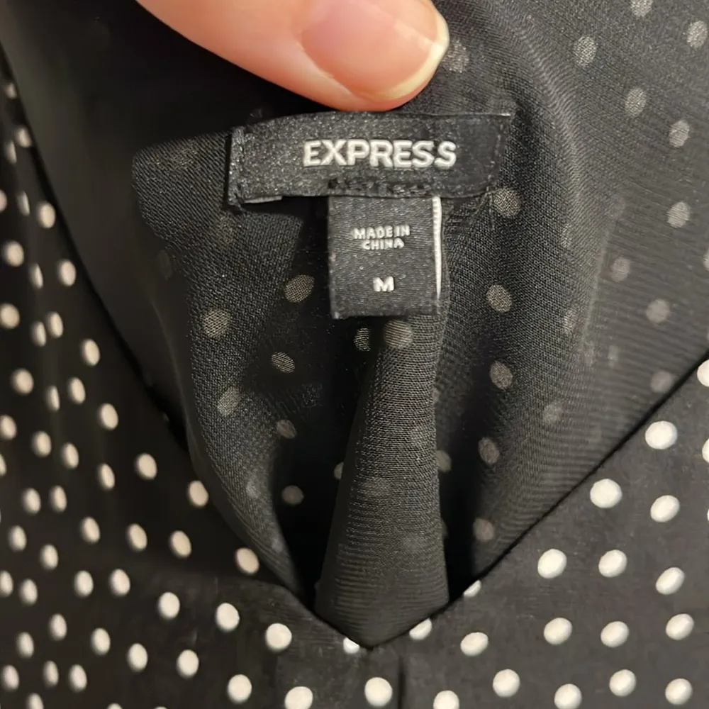 Express Polka Dot Tank with Adjustable Straps Size Medium - Image 3