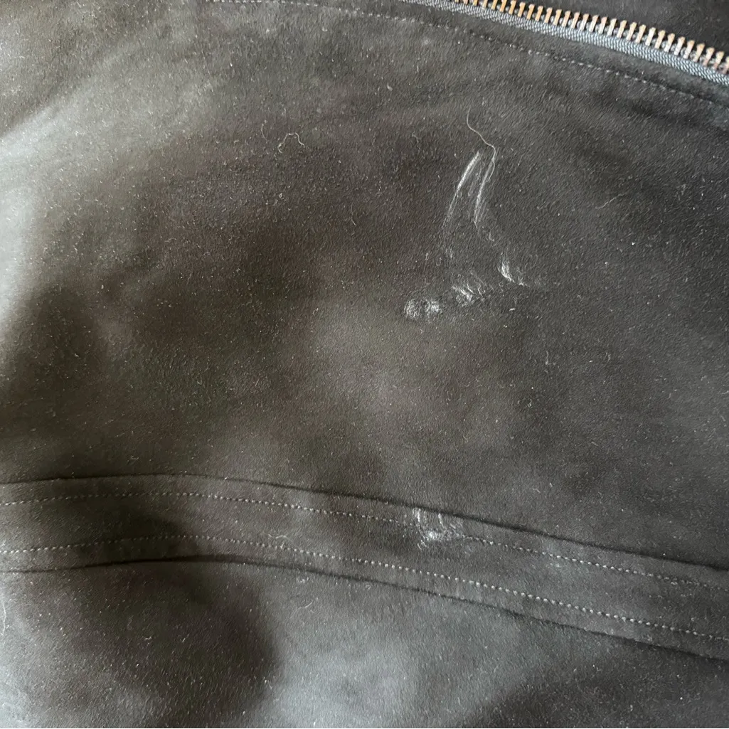 KUT from the cloth black faux-suede moto jacket size m - small white mark in pic - Image 3