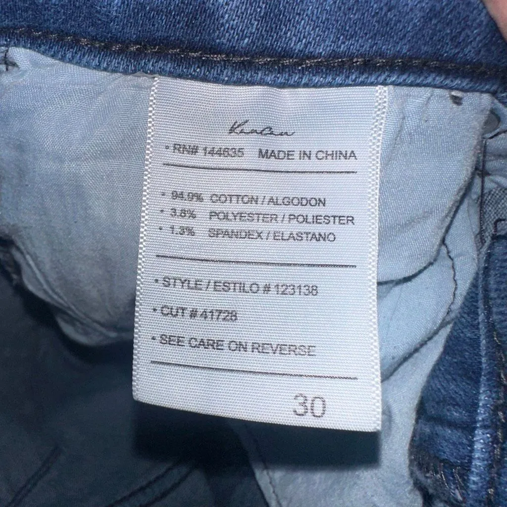 Kancan distressed stretchy classic 30 raw hem jeans - Image 2