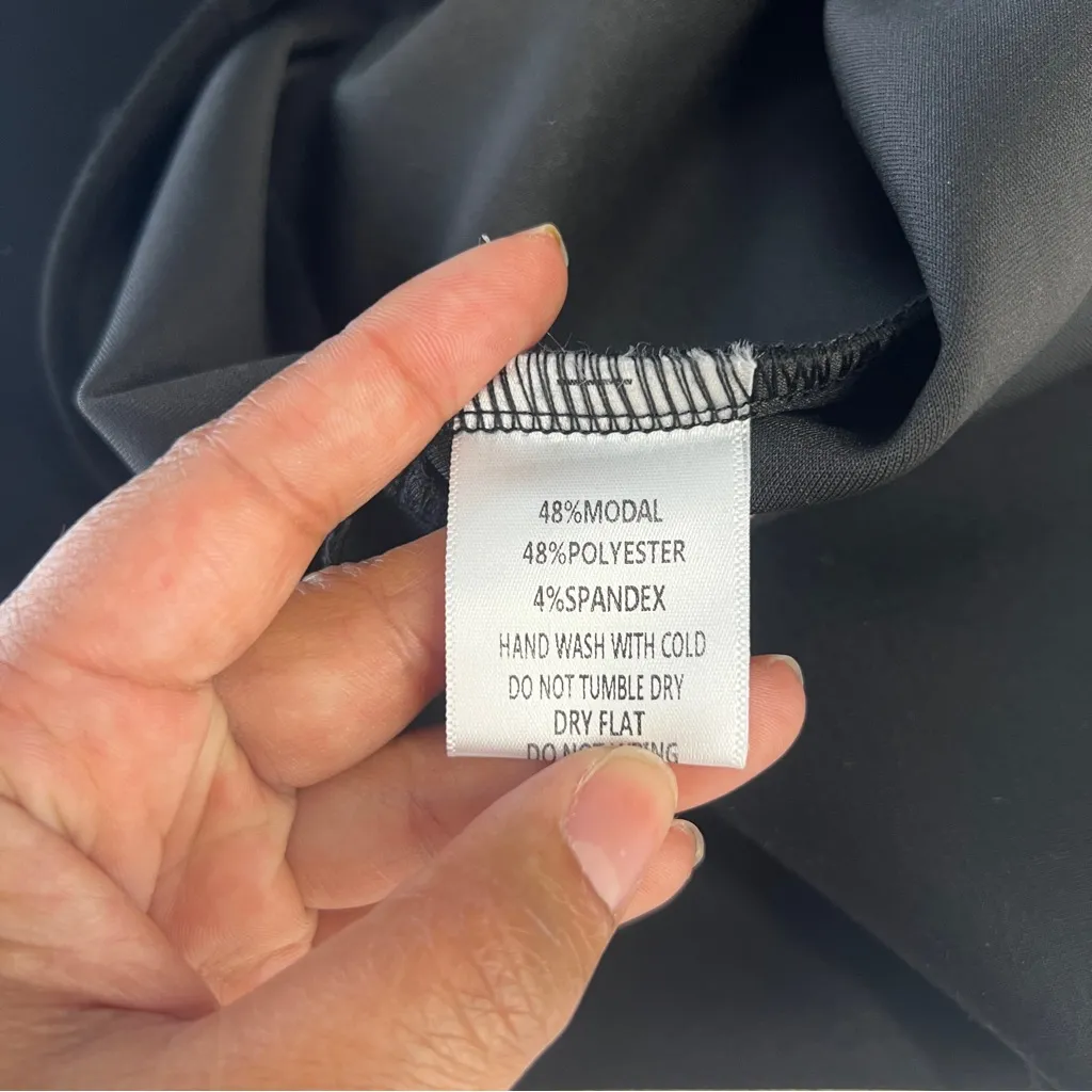 P Cill Connie Collared Midi Dress Black Size M Size M - Image 12