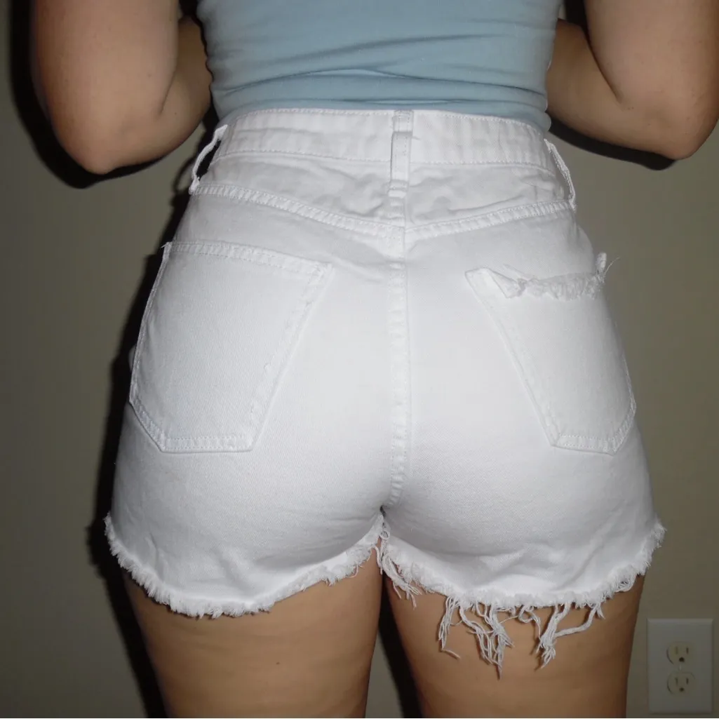 White Wild Fable Denim Cutoffs - Image 2