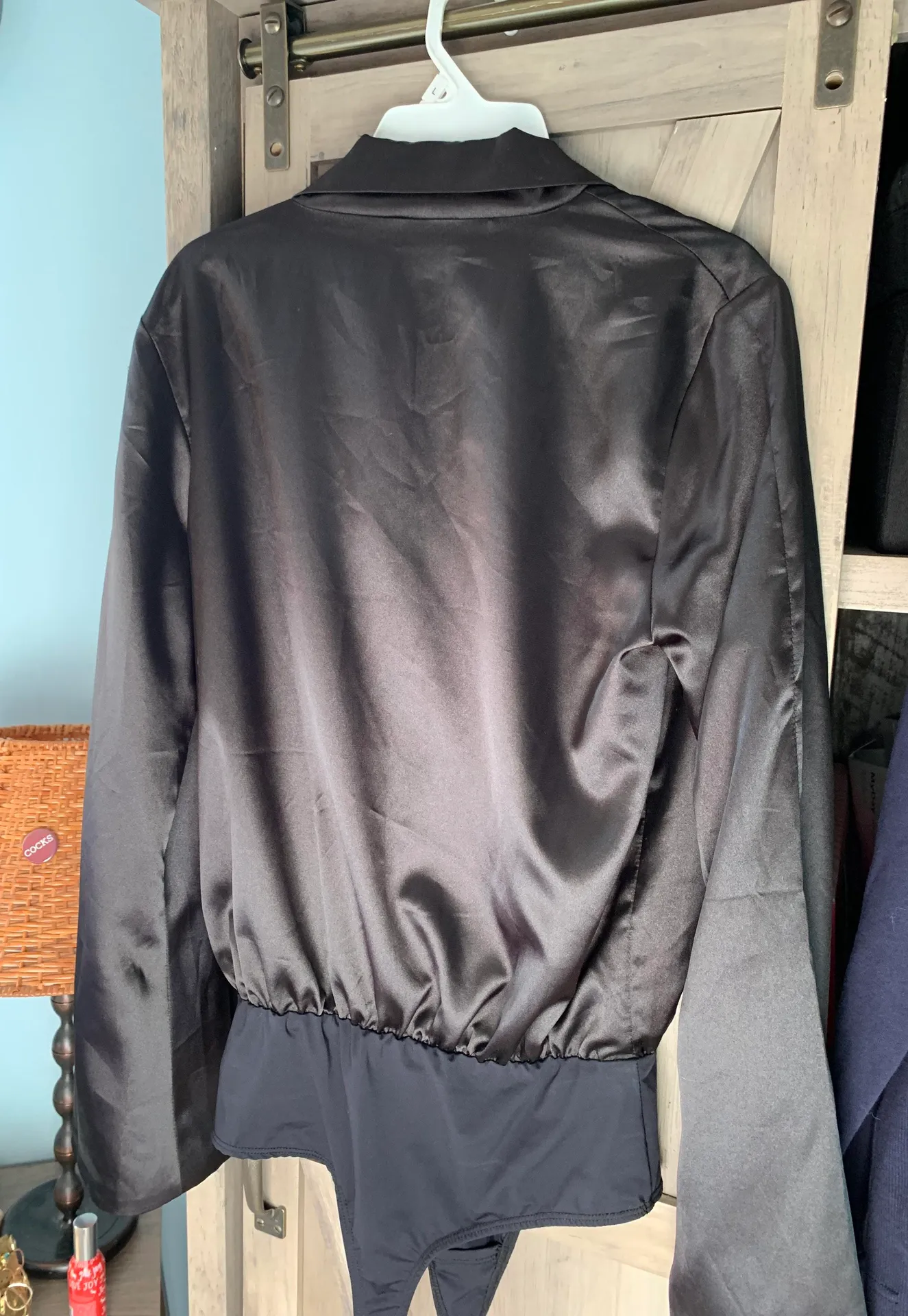 Roam Designer Black Silk Bodysuit - Image 10