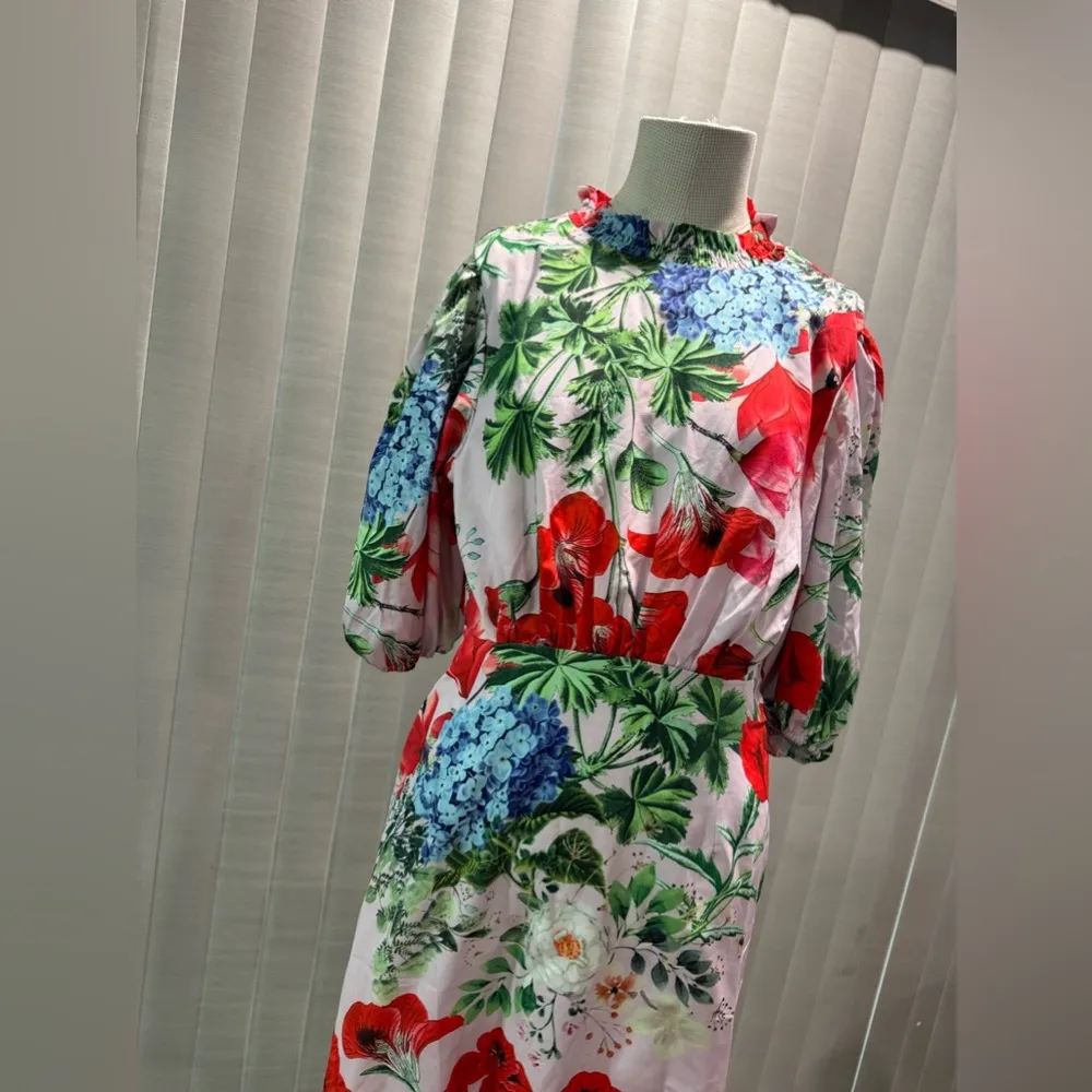 AMTIOUS Kara floral mini dress ✨ Red Size L - Image 9