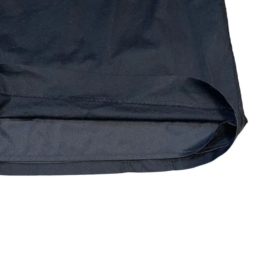 Gap Womens Stretch Straight Pencil Skirt Solid Black Lined Slit Back Size 14 - Image 4